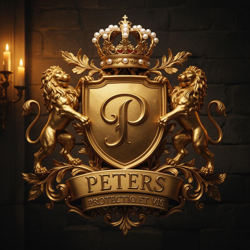 The Peters Legacy family crest representing Nicholas and Miriam Peters family heritage